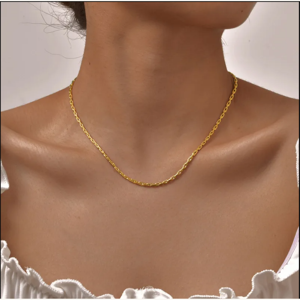 Gold Delicate Chain - Necklace - 18k Gold Plated Waterproof Jewellery - Collection 9