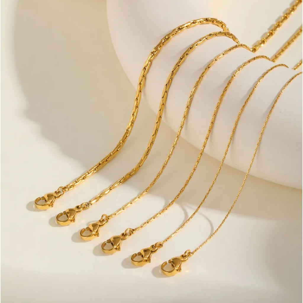 Gold Delicate Chain - Necklace - 18k Gold Plated Waterproof Jewellery - Collection 9