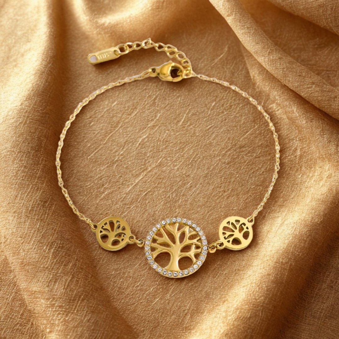 Gold Circle Chain Bracelet - Jewelry - 18k Gold Plated Waterproof Jewellery - Collection 9