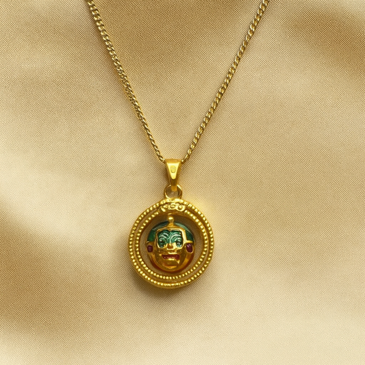 Circular Pendant Necklace - Jewelry - 18k Gold Plated Waterproof Jewellery - Collection 9