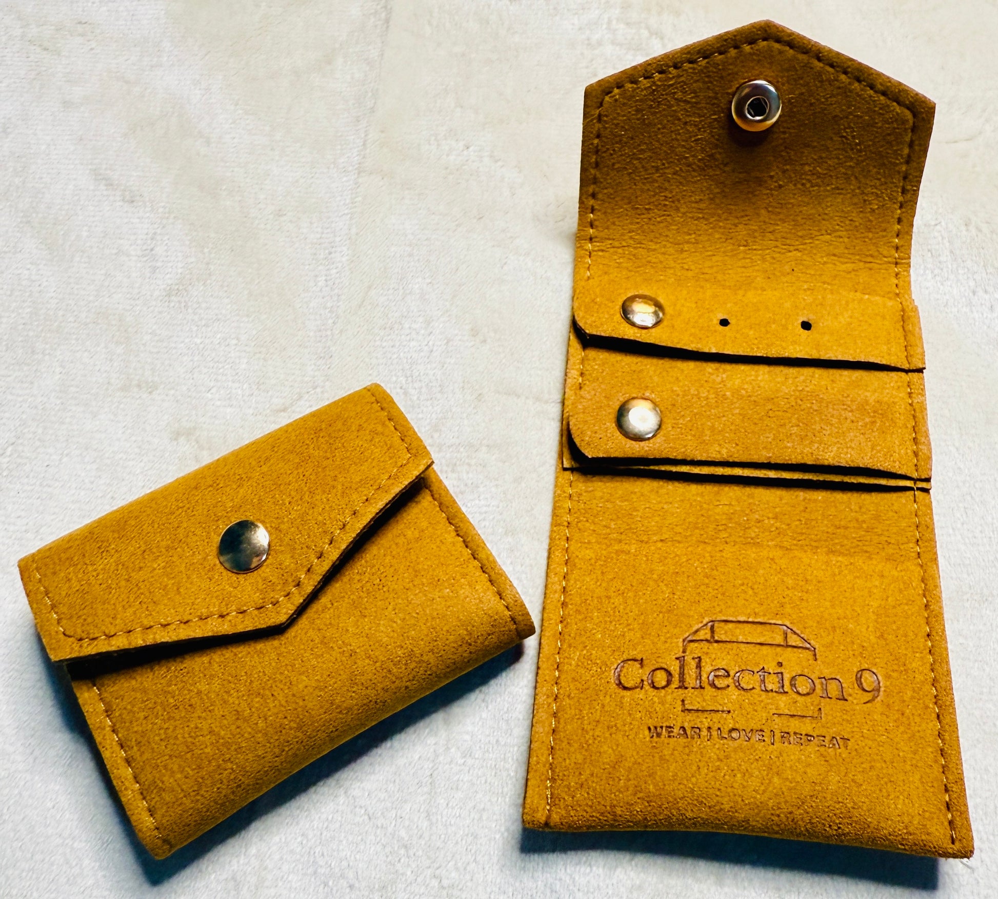 Golden Brown Mini Jewelry Roll Protection Pouch - Accessories - 18k Gold Plated Waterproof Jewellery - Collection 9