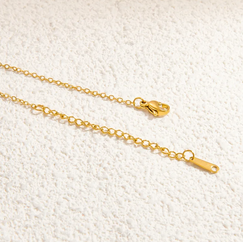 Gold Fine Cable Chain - Necklace - 18k Gold Plated Waterproof Jewellery - Collection 9