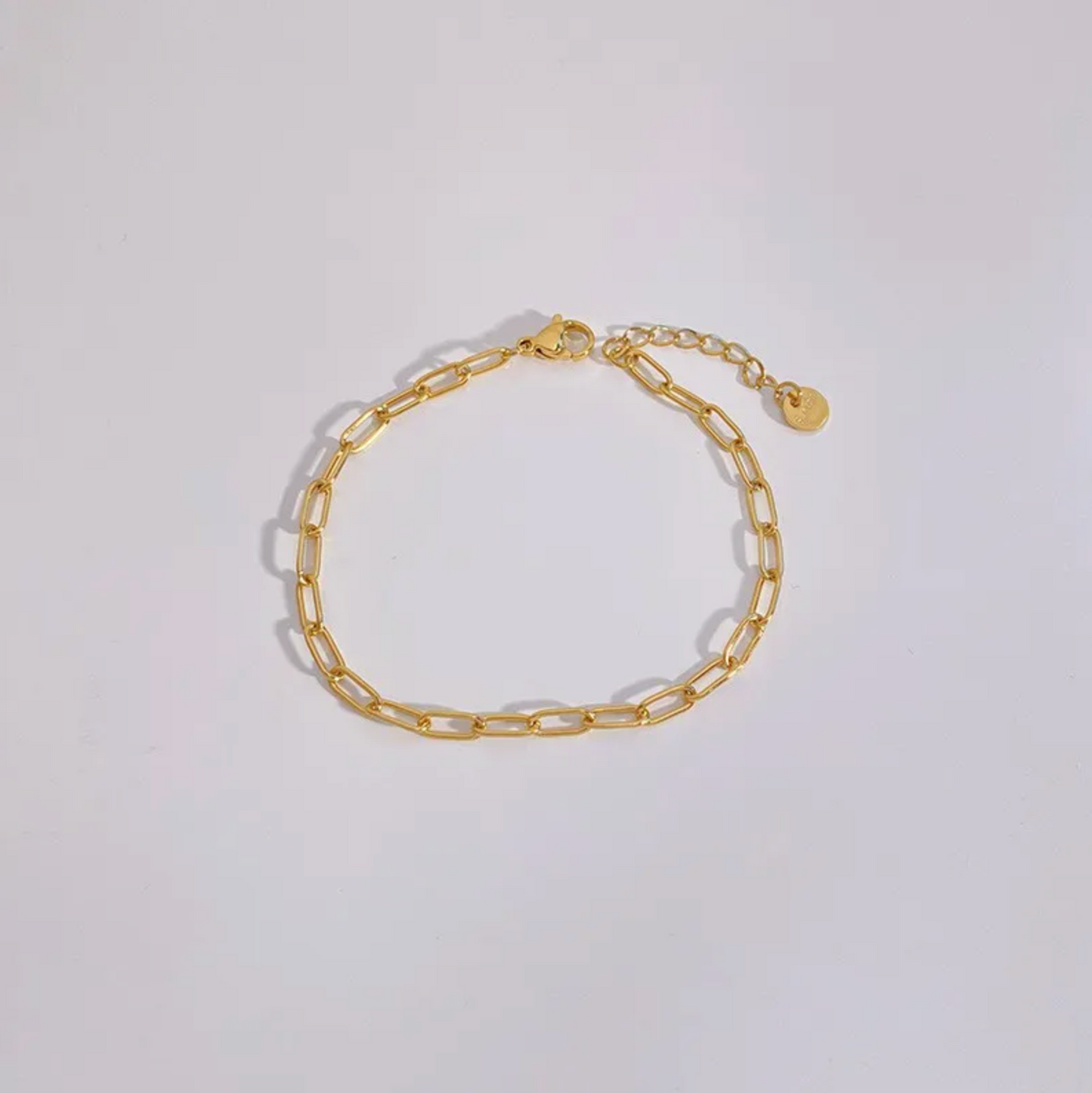 Gold Paperclip Chain Bracelet - Bracelet - 18k Gold Plated Waterproof Jewellery - Collection 9