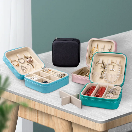 Bright Golden Luxury Travel Jewellery Box - Accessories - 18k Gold Plated Waterproof Jewellery - Collection 9