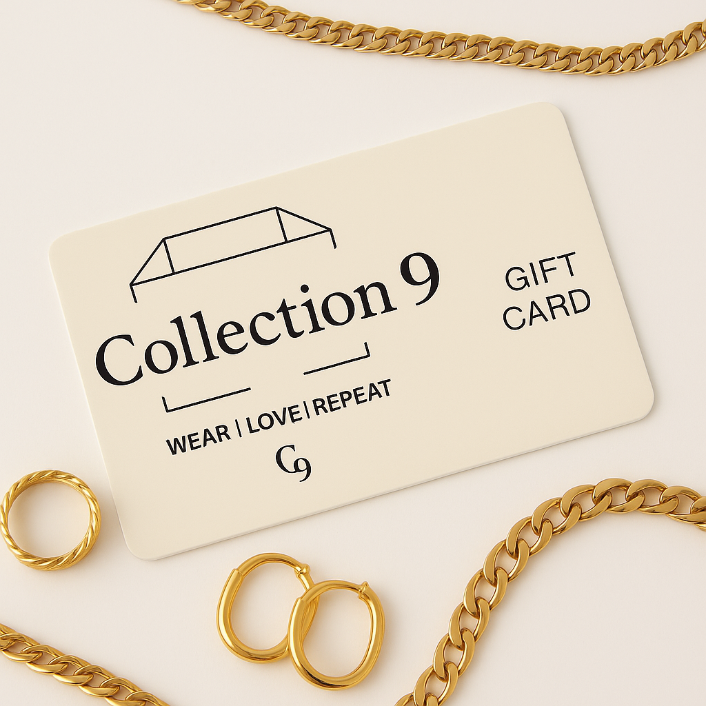 Collection 9 e-Gift Card - Gift Card - 18k Gold Plated Waterproof Jewellery - Collection 9