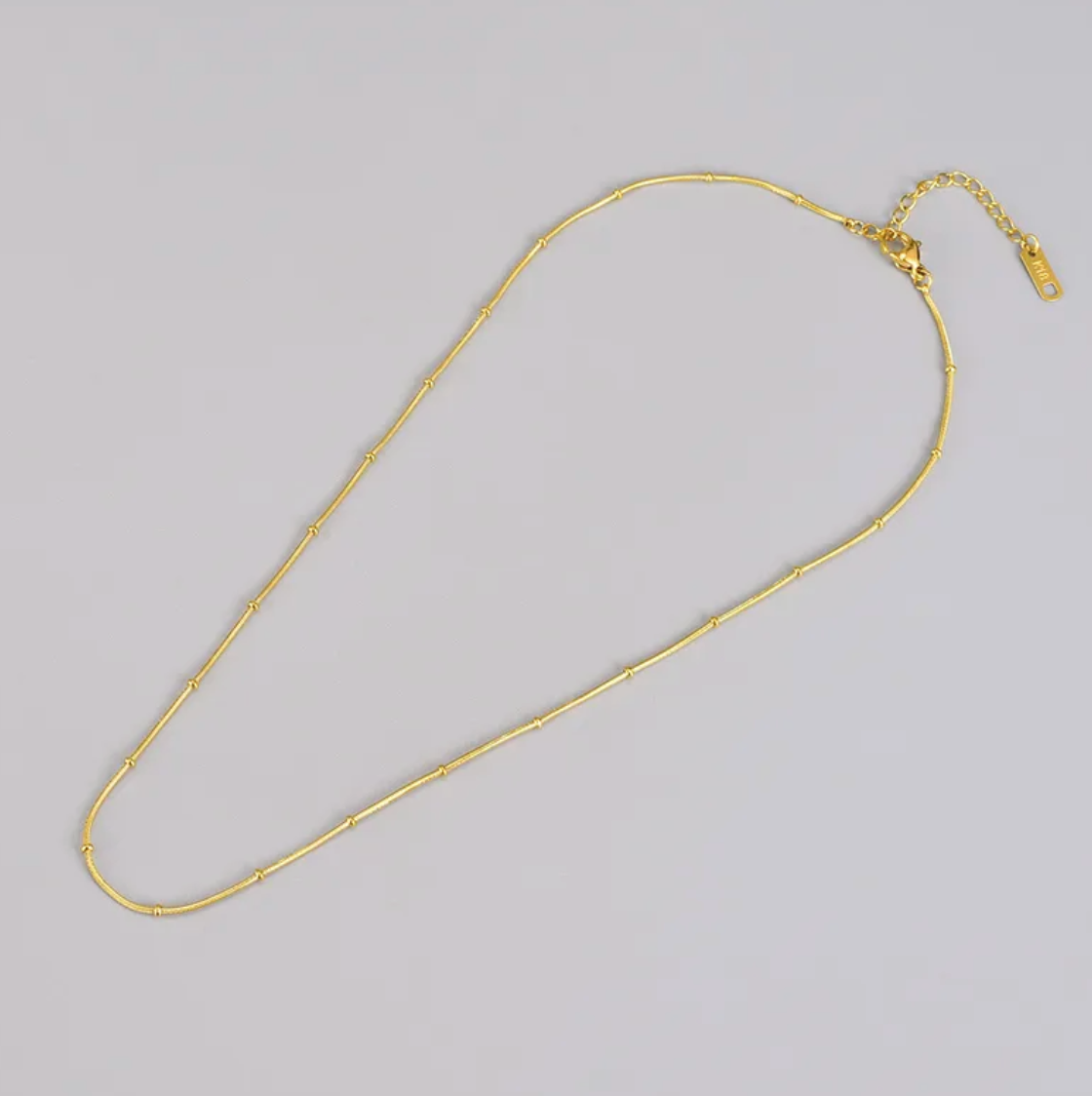 Gold Satellite Chain Necklace - Necklace - 18k Gold Plated Waterproof Jewellery - Collection 9
