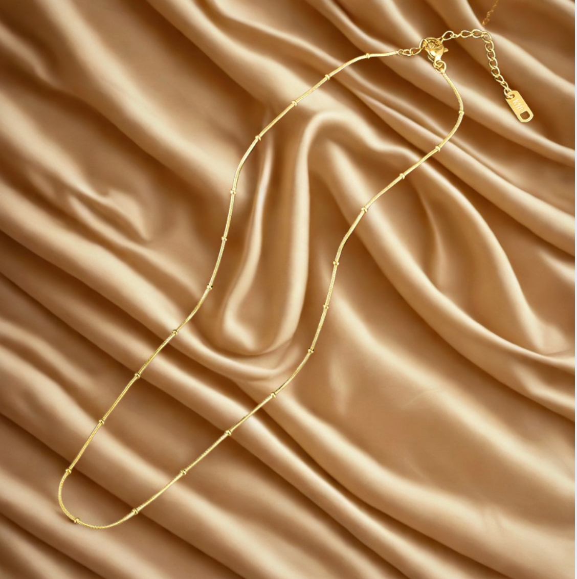 Gold Satellite Chain Necklace - Necklace - 18k Gold Plated Waterproof Jewellery - Collection 9