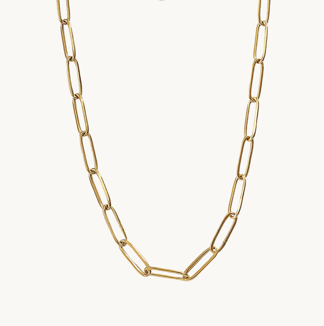 Gold Large Link Chain - Necklace - 18k Gold Plated Waterproof Jewellery - Collection 9