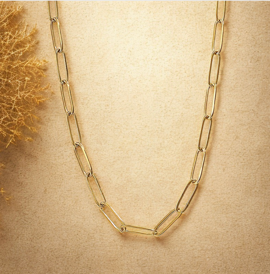 Gold Large Link Chain - Necklace - 18k Gold Plated Waterproof Jewellery - Collection 9