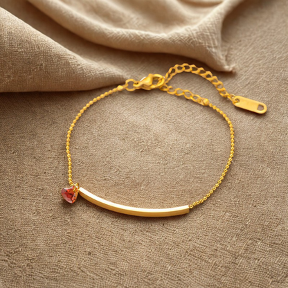 Heart Charm Bracelet - Jewelry - 18k Gold Plated Waterproof Jewellery - Collection 9