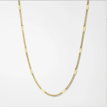Gold Classic Cuban Chain - Necklace - 18k Gold Plated Waterproof Jewellery - Collection 9