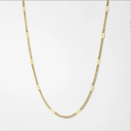 Gold Classic Cuban Chain - Necklace - 18k Gold Plated Waterproof Jewellery - Collection 9