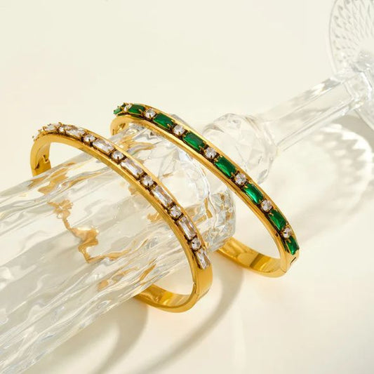 Zircon Geometric Bangle