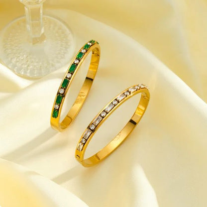 Zircon Geometric Bangle