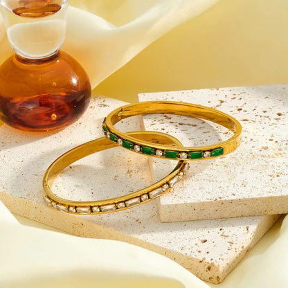 Zircon Geometric Bangle