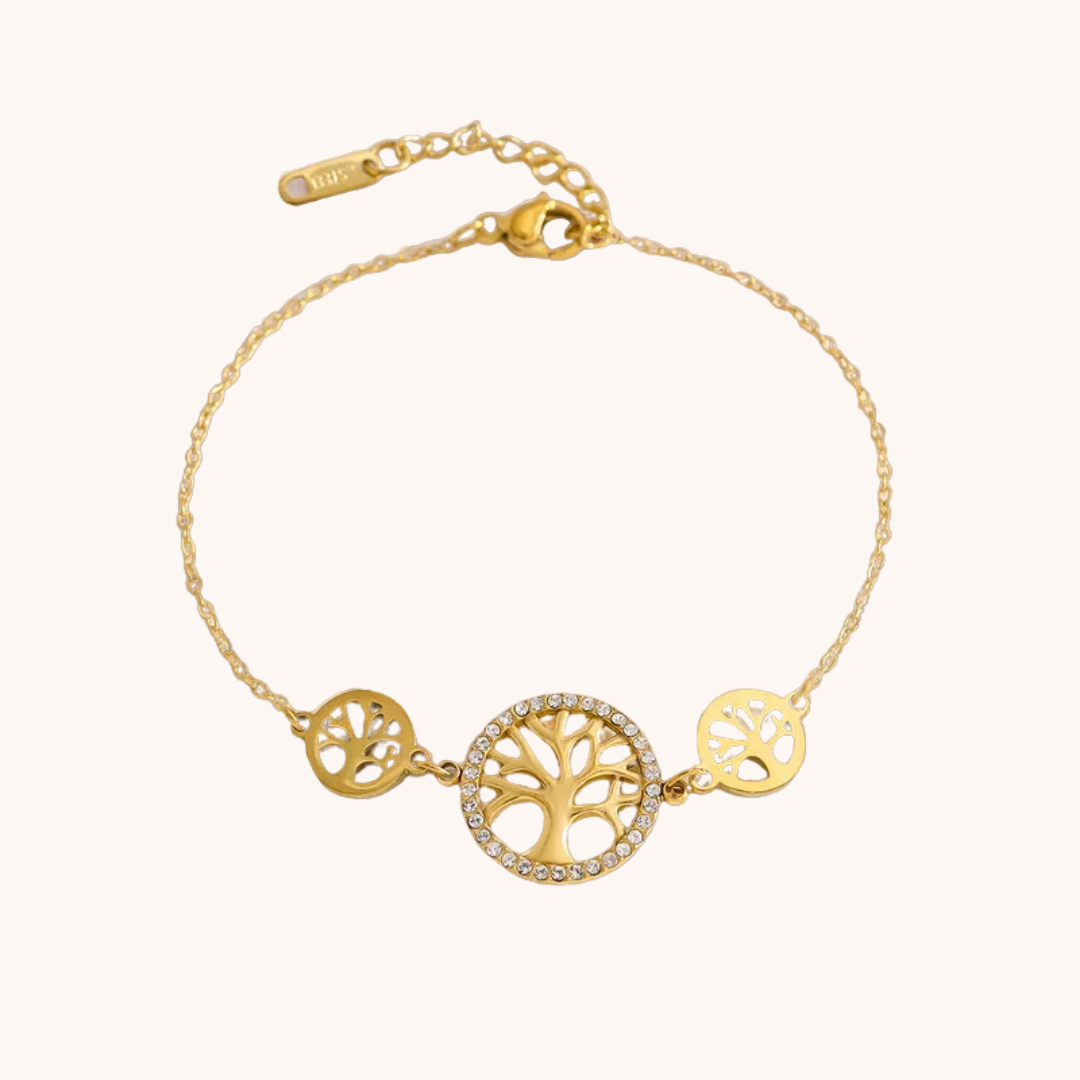 Gold Circle Chain Bracelet - Jewelry - 18k Gold Plated Waterproof Jewellery - Collection 9