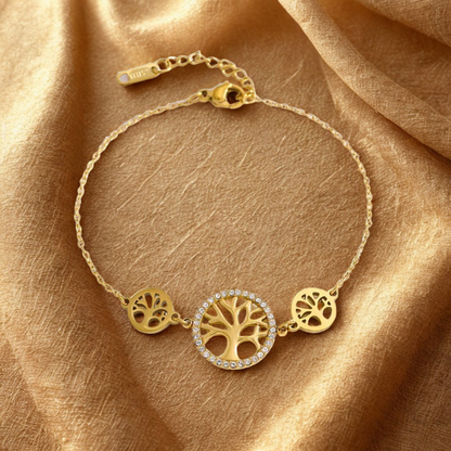 Gold Circle Chain Bracelet - Jewelry - 18k Gold Plated Waterproof Jewellery - Collection 9