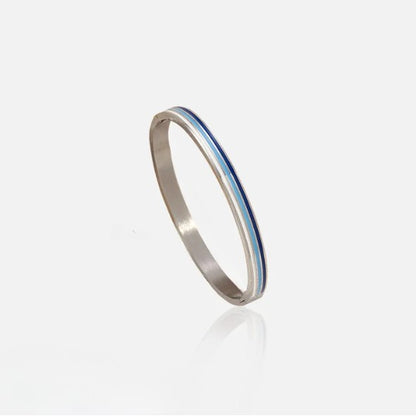 Colorful Geometric Enamel Bangle Bracelet - Bangle - 18k Gold Plated Waterproof Jewellery - Collection 9