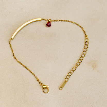 Heart Charm Bracelet - Jewelry - 18k Gold Plated Waterproof Jewellery - Collection 9