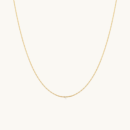 Gold Delicate Chain - Necklace - 18k Gold Plated Waterproof Jewellery - Collection 9