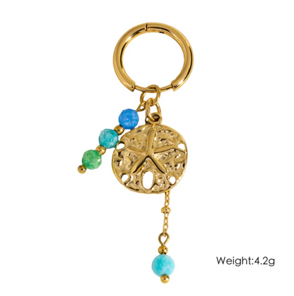 Ocean Charm Hoop Earrings - Earrings - 18k Gold Plated Waterproof Jewellery - Collection 9