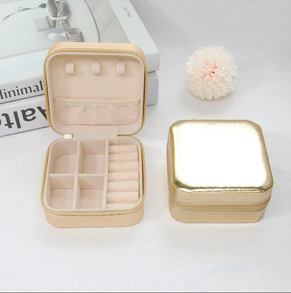 Gold Luxury Travel Jewellery Box - Accessories - 18k Gold Plated Waterproof Jewellery - Collection 9
