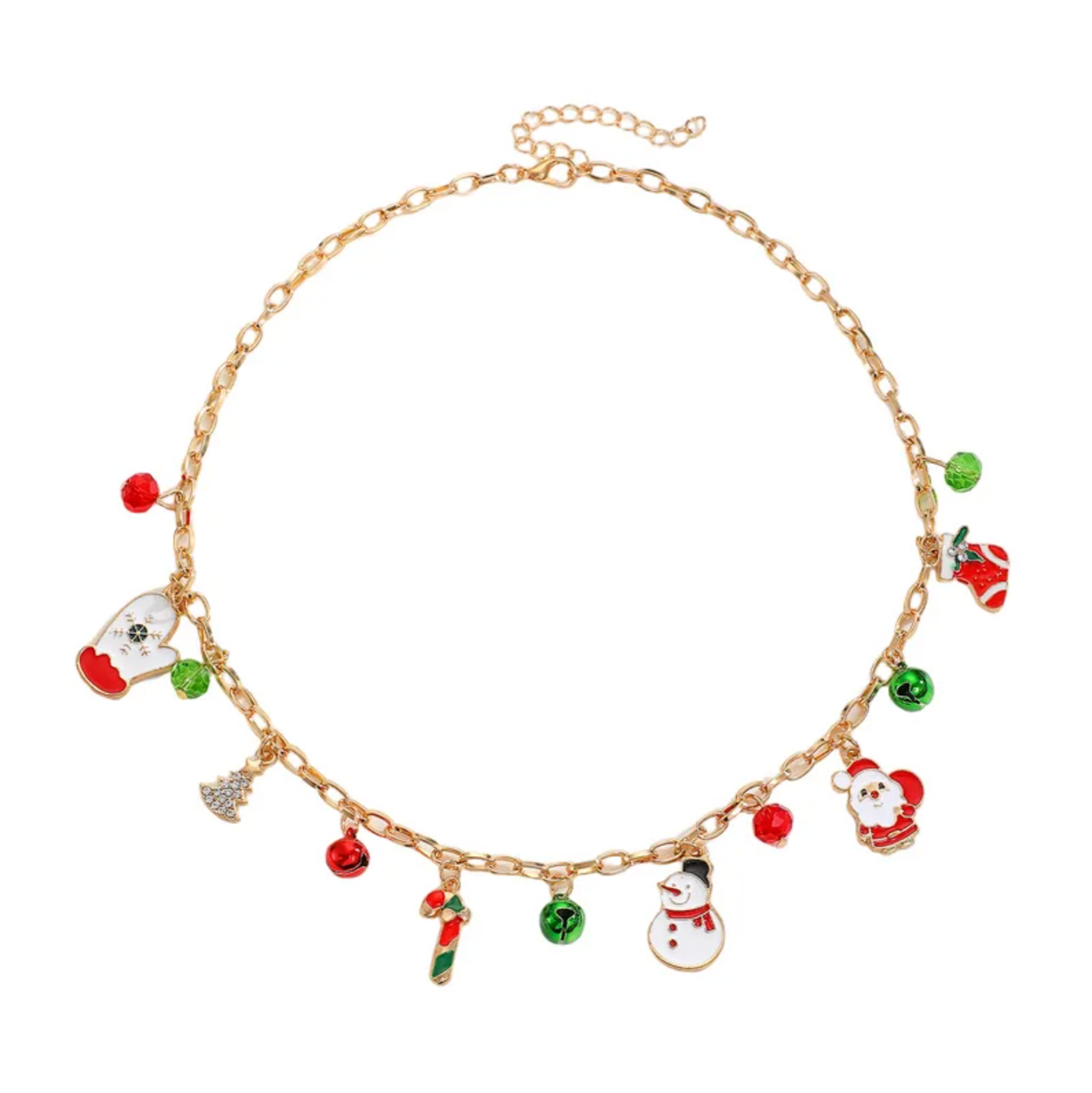 Christmas Character Charm Necklace - Necklaces - 18k Gold Plated Waterproof Jewellery - Collection 9