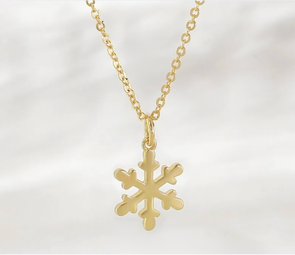 Gold Christmas Pendant with no chain - Necklaces - 18k Gold Plated Waterproof Jewellery - Collection 9