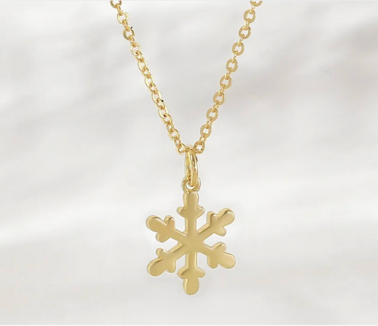 Gold Christmas Pendant with no chain - Necklaces - 18k Gold Plated Waterproof Jewellery - Collection 9