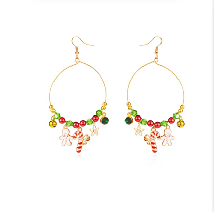 Christmas Charm Hoop Earrings Collection - Earrings - 18k Gold Plated Waterproof Jewellery - Collection 9