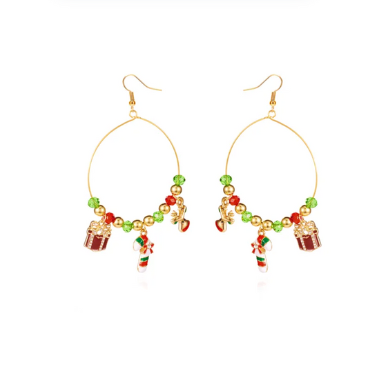 Christmas Charm Hoop Earrings Collection - Earrings - 18k Gold Plated Waterproof Jewellery - Collection 9