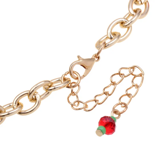 Christmas Charm Bracelet with Santa & Reindeer - Bracelets - 18k Gold Plated Waterproof Jewellery - Collection 9