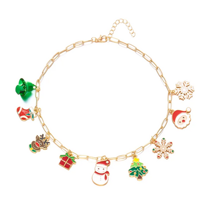 Christmas Charm Paperclip Necklace - Necklaces - 18k Gold Plated Waterproof Jewellery - Collection 9