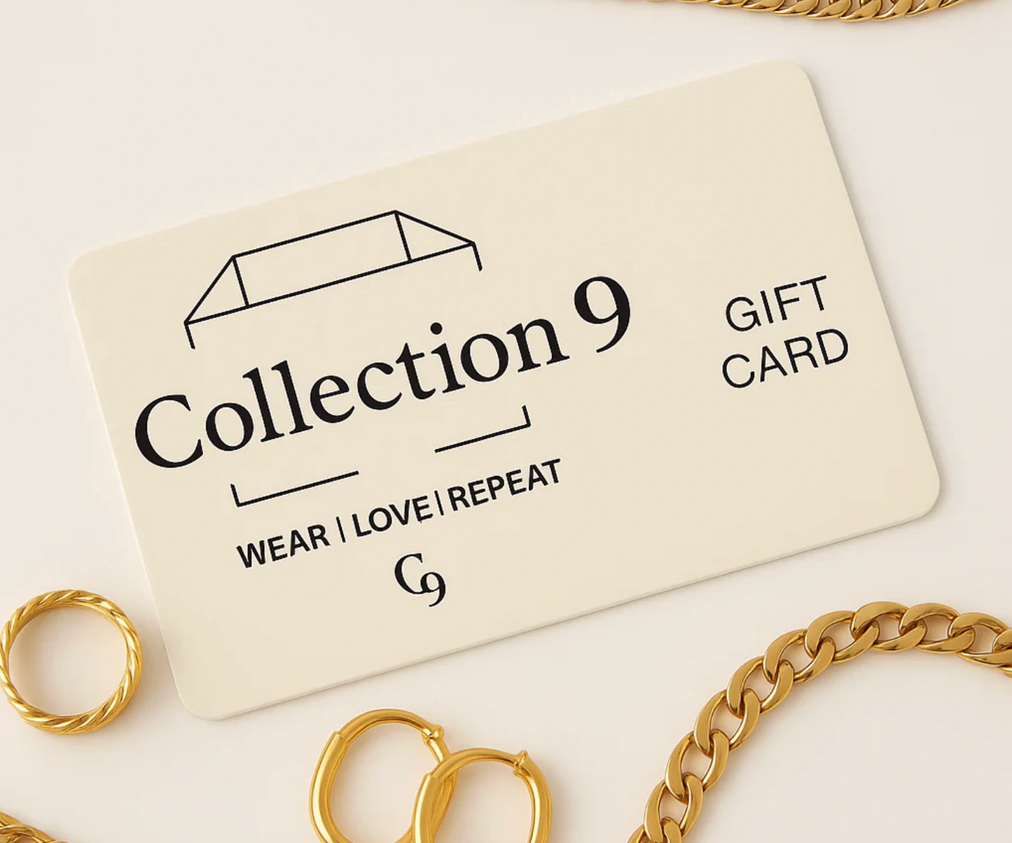 Collection 9 e-Gift Card - - 18k Gold Plated Waterproof Jewellery - Collection 9