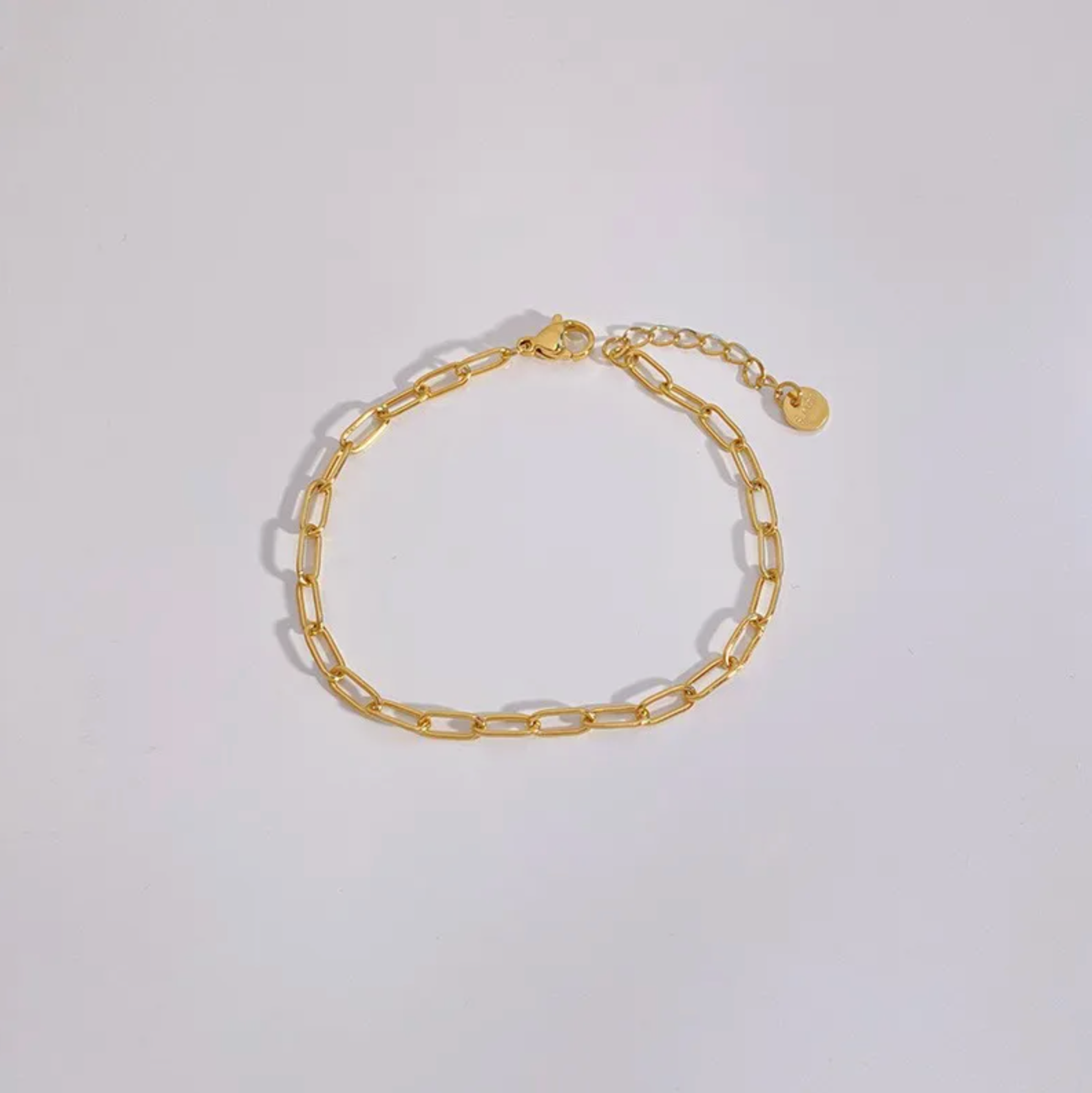 Gold Paperclip Chain Bracelet - Bracelet - 18k Gold Plated Waterproof Jewellery - Collection 9