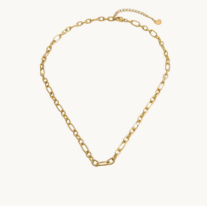 Gold Paperclip Chain - Jewelry - 18k Gold Plated Waterproof Jewellery - Collection 9