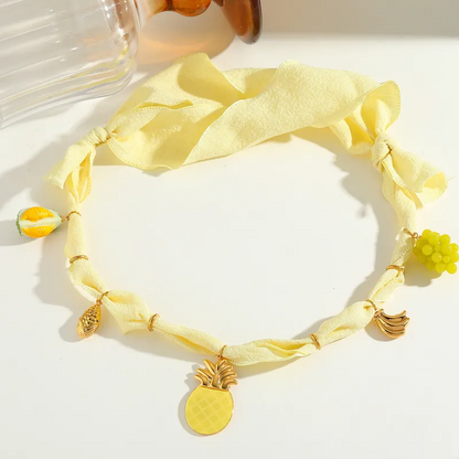 Ribbon Charm Necklace - Jewelry - 18k Gold Plated Waterproof Jewellery - Collection 9