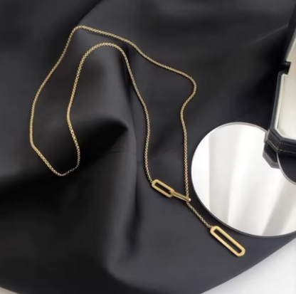 Geometric Link Gold Necklace - Jewelry - 18k Gold Plated Waterproof Jewellery - Collection 9