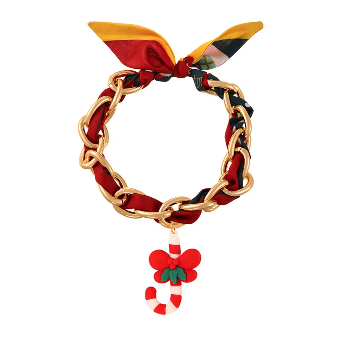 Ribbon Chain Christmas Pendant Necklace - Necklaces - 18k Gold Plated Waterproof Jewellery - Collection 9