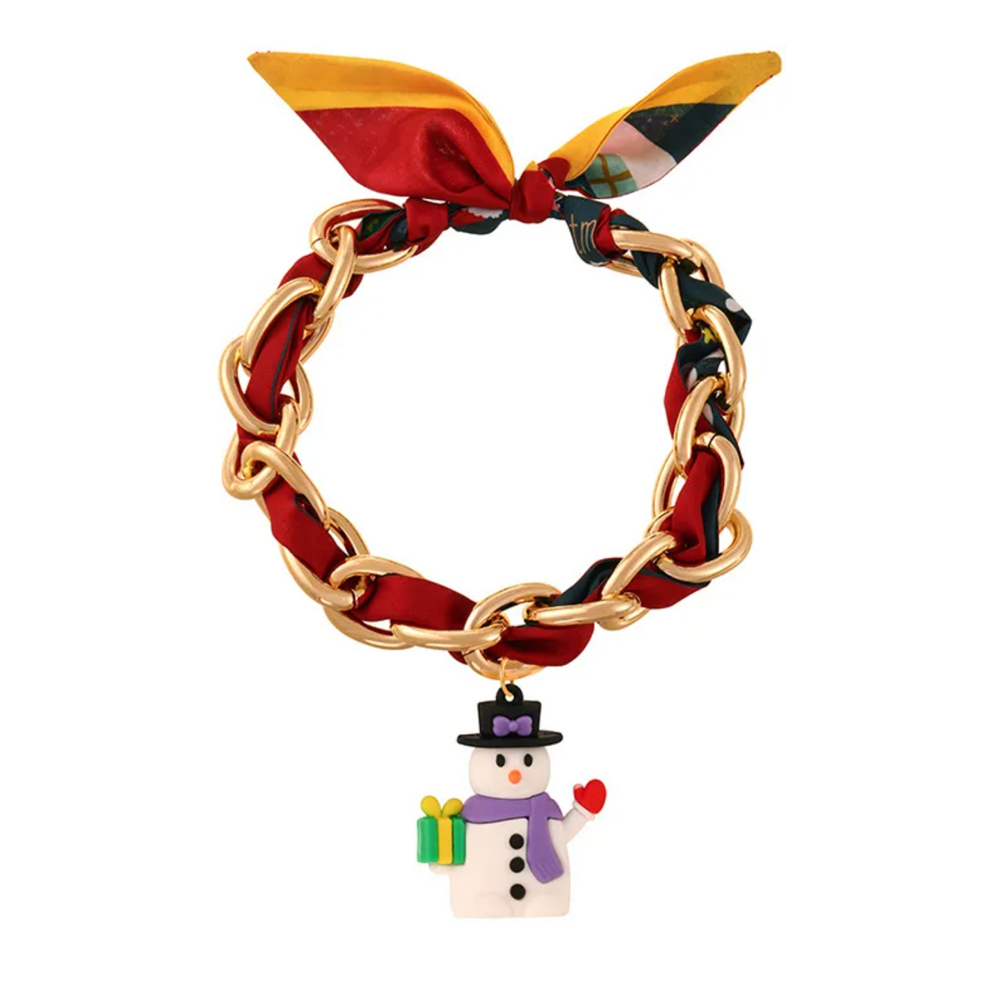 Ribbon Chain Christmas Pendant Necklace - Necklaces - 18k Gold Plated Waterproof Jewellery - Collection 9