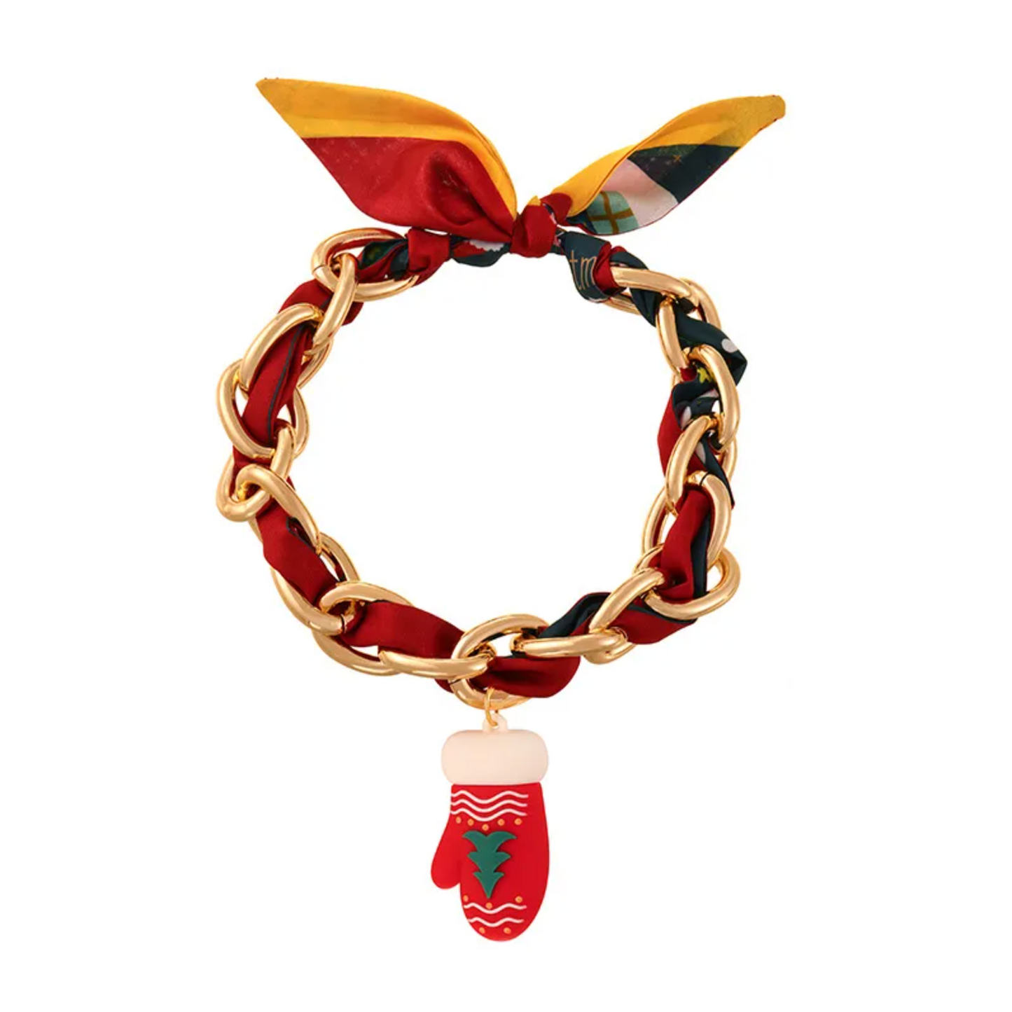 Ribbon Chain Christmas Pendant Necklace - Necklaces - 18k Gold Plated Waterproof Jewellery - Collection 9