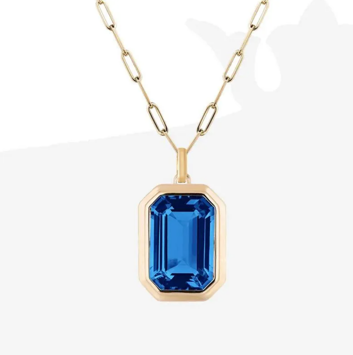 Gemstone Chain Necklace - Jewelry - 18k Gold Plated Waterproof Jewellery - Collection 9