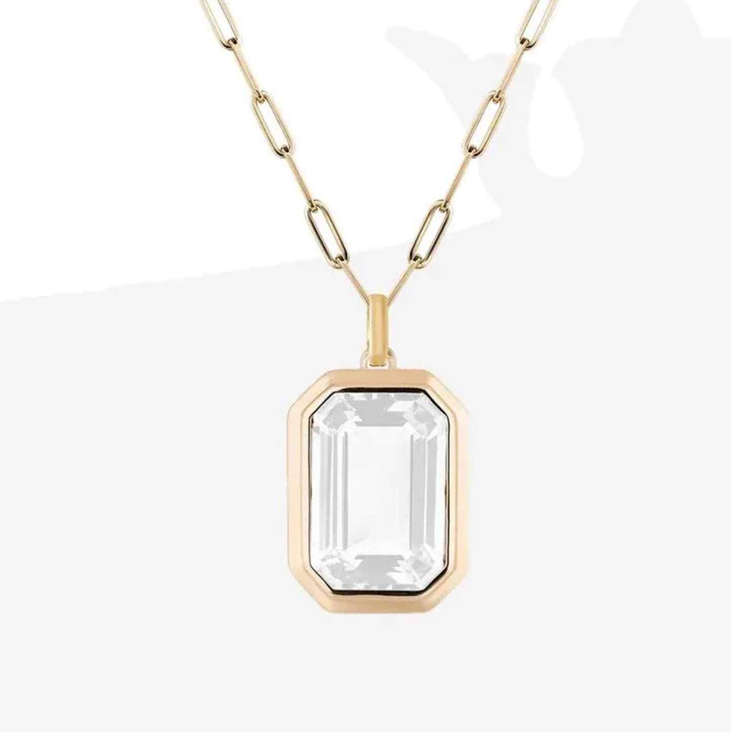 Gemstone Chain Necklace - Jewelry - 18k Gold Plated Waterproof Jewellery - Collection 9
