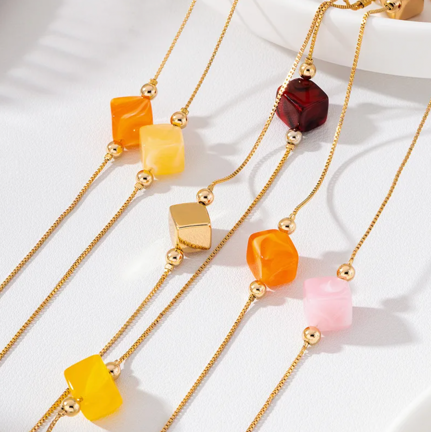 Multicolour Boho Cube Waist Chain