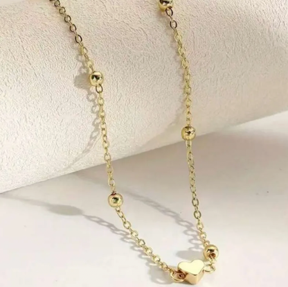 Gold Heart Charm Waist Chain