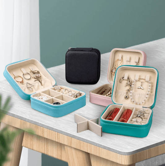 Gold Luxury Travel Jewellery Box - Accessories - 18k Gold Plated Waterproof Jewellery - Collection 9