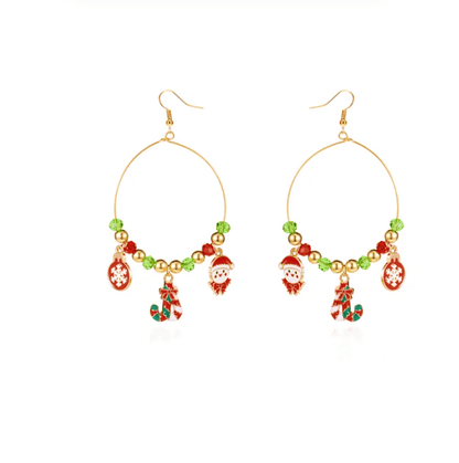 Christmas Charm Hoop Earrings Collection - Earrings - 18k Gold Plated Waterproof Jewellery - Collection 9