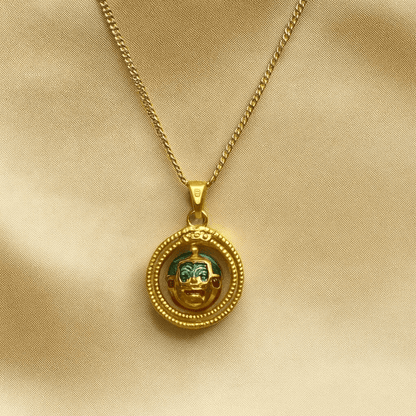 Circular Pendant Necklace - Jewelry - 18k Gold Plated Waterproof Jewellery - Collection 9