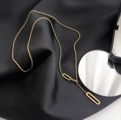 Geometric Link Gold Necklace - Jewelry - 18k Gold Plated Waterproof Jewellery - Collection 9