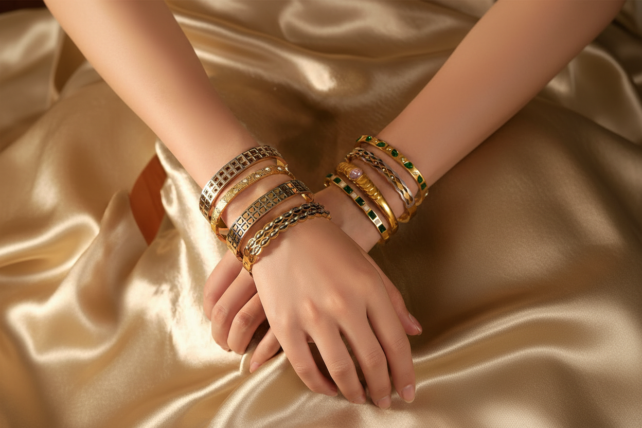Gold Bangles Desktop Banner